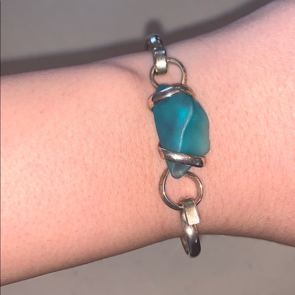 Sea glass bracelet